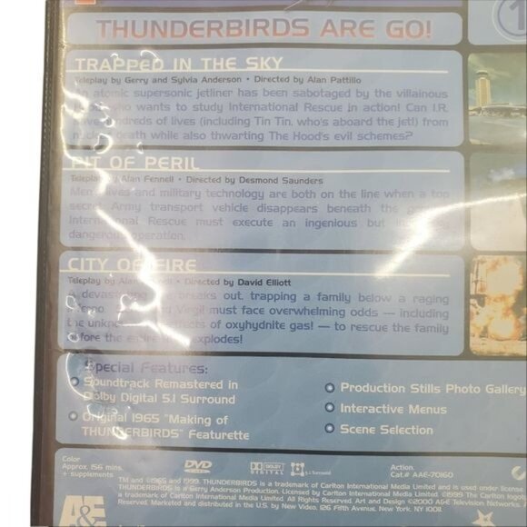 Gerry Anderson's Original Cult Classic Thunderbirds Volume 1 DVD Video - Picture 3 of 5
